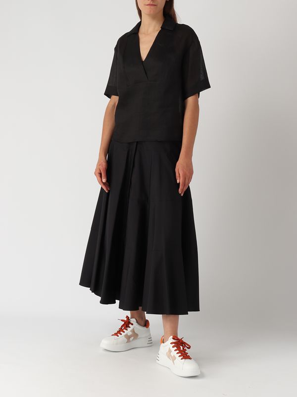 スカート MAX MARA STUDIO Woman Skirt Black 2516101012600 003 donna-abbigliamento-gonne-