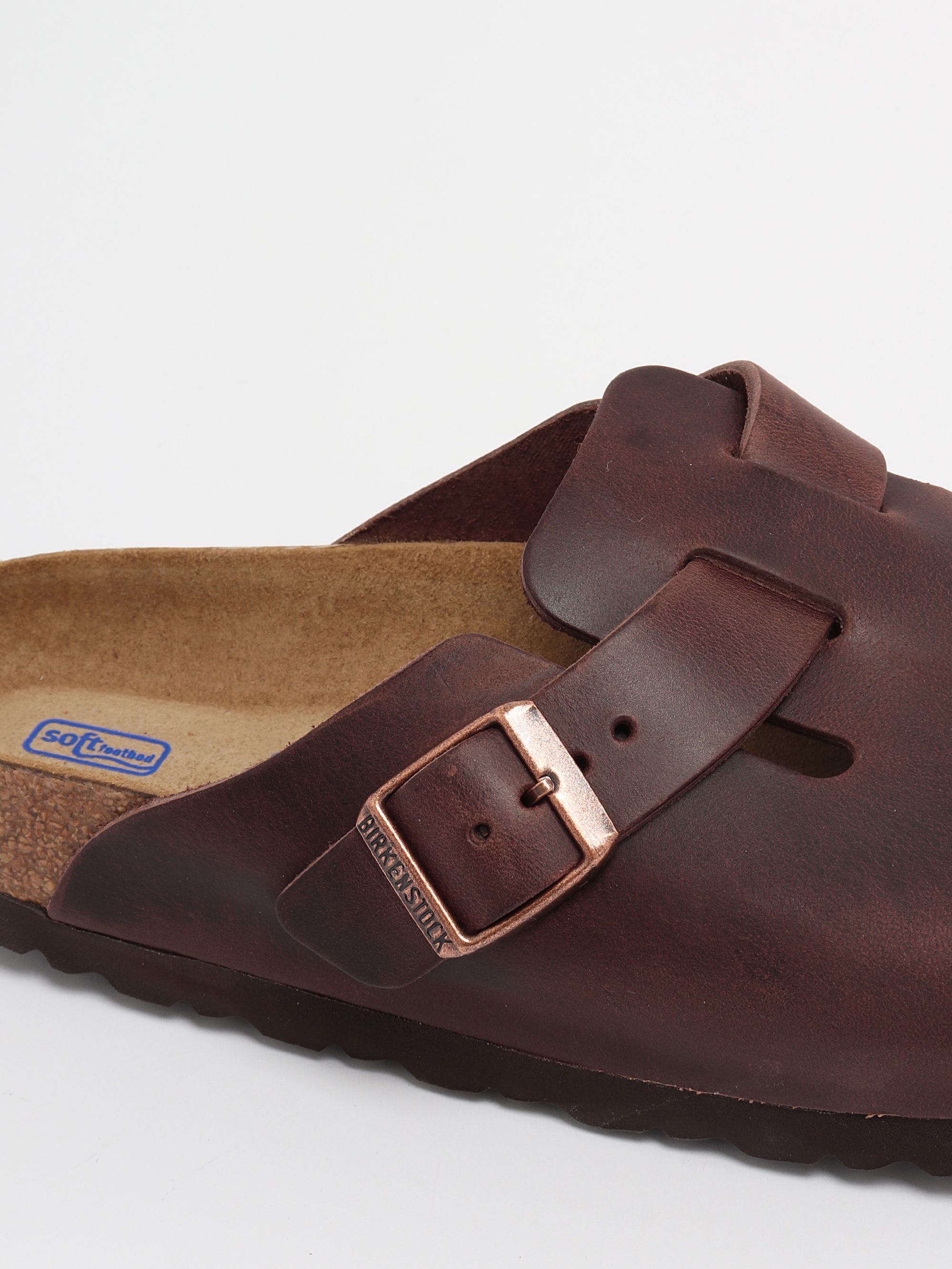 Birkenstock Boston women's leather sabot 159713 Cigar