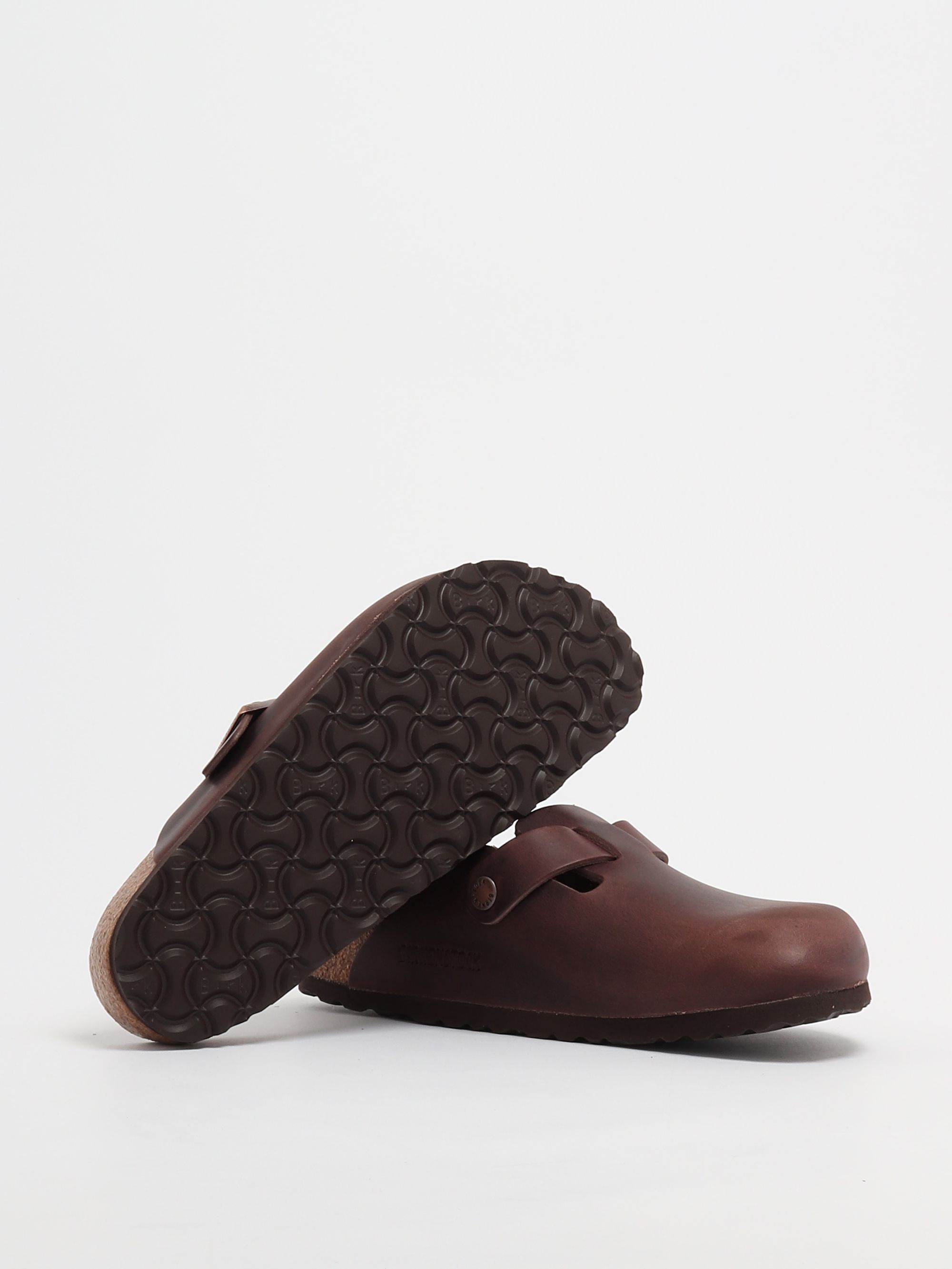 Birkenstock Boston women's leather sabot 159713 Cigar