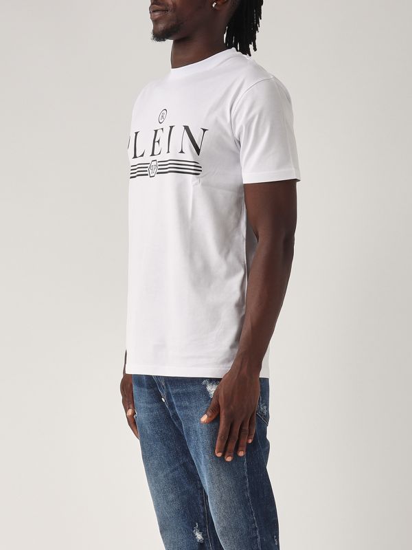 PHILIPP PLEIN FADCMTK7449PJY002N02 関税送料込 Philipp Plein men's cotton T-shirt with smile print