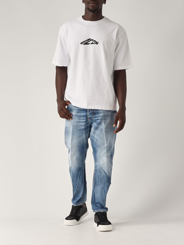 Tシャツ・カットソー DSQUARED2 Men T-shirt White S79GC0080D20020 100 DSQUARED2 Logo T-shirt, White – OZNICO