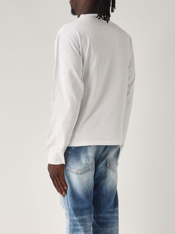 スウェット・トレーナー Dsquared White Cotton Sweatshirt Sweatshirt Dsquared2 White size M International in Cotton