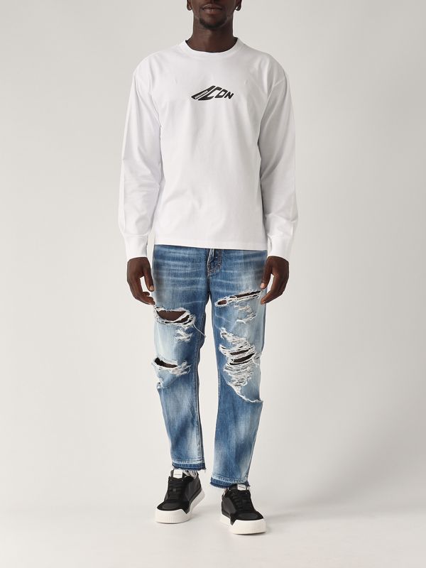 【関税&送料込】Dsquared White Cotton Sweatshirt Dsquared2 Sweatshirt White Cotton Size M Used From Japan | eBay