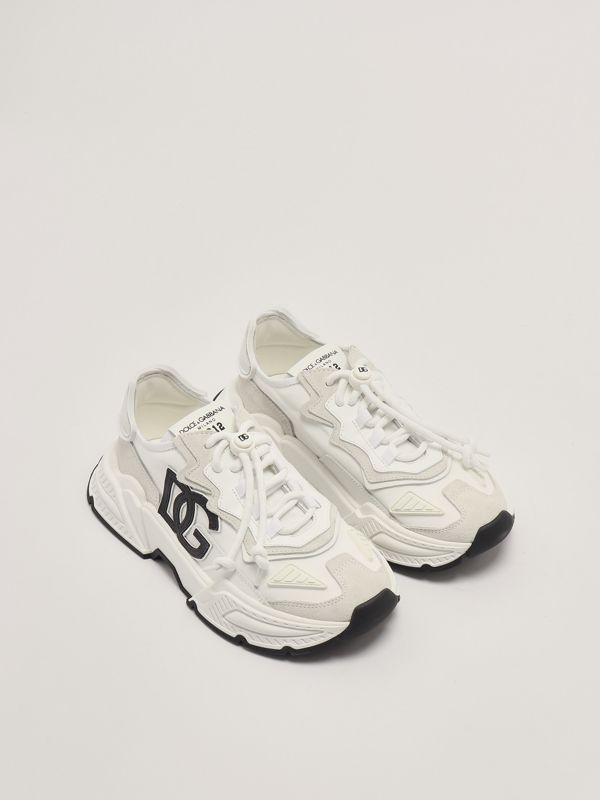Dolce Gabbana Daymaster baby sneakers in bimaterial da5119aq040