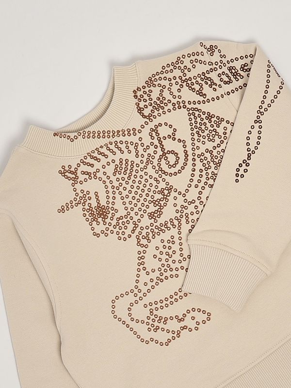 Burberry cotton sweatshirt with maxi logo for girls 8096164