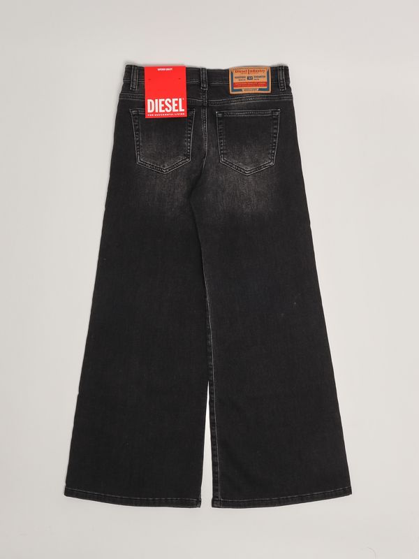 VIP【関税送料無料】希少 DIESEL BLACK COTTON DENIM JEANS bambino-bambina-e-ragazza-