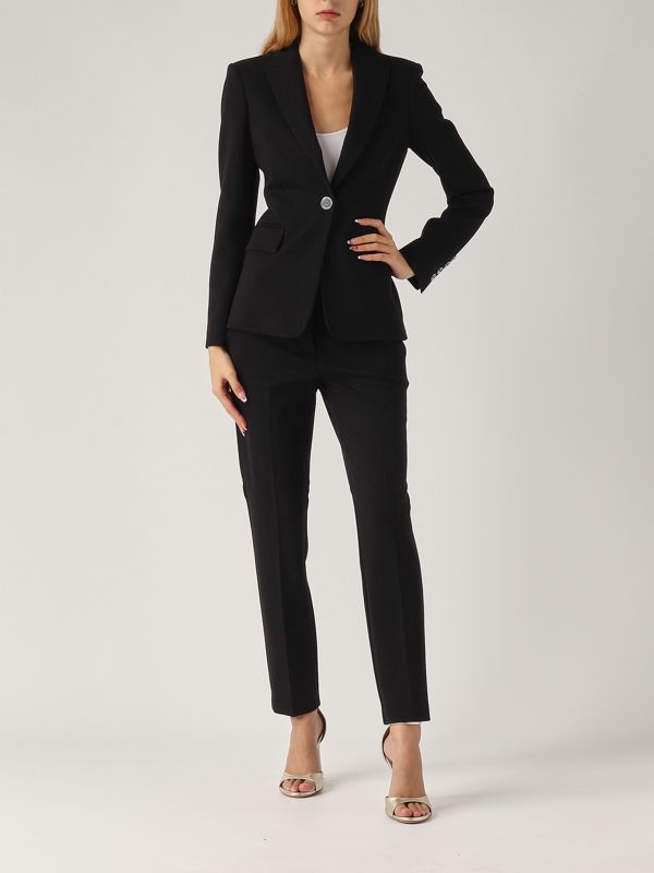 パンツ PINKO Woman Pants Black 104690A0IM Z99 104690A0IM Pinko Pollo | Elegant Flared Linen Trousers