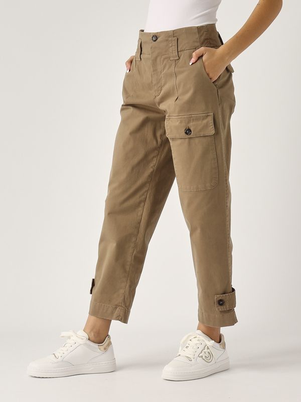 パンツ PINKO Woman Pants Tobacco 104896A2EK C82 donna-abbigliamento-pantaloni-