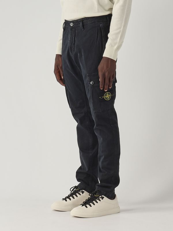 2. Pantalone uomo Stone Island slim fit in cotone stretch Navy Stone Island 8115303l1