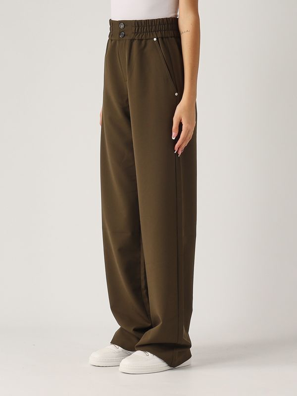 1piu1uguale3 × Giab's 7 Easy Trouser Pants Navy Dress - flat