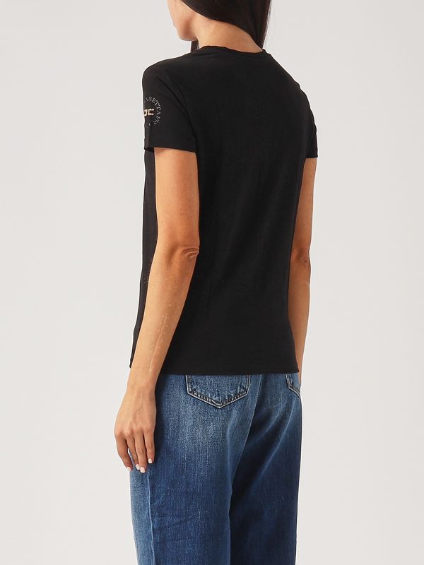 Tシャツ・カットソー ELISABETTA FRANCHI Woman T-Shirt Black MA026 110 UNRvEYTBMnA0Dw0JMA00346E2_2520