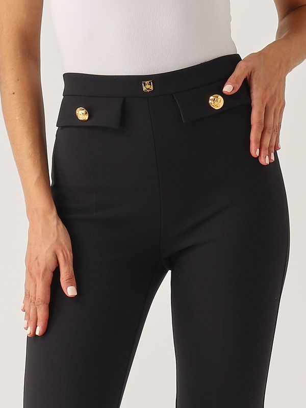 Elisabetta Franchi stretch crepe trousers for women