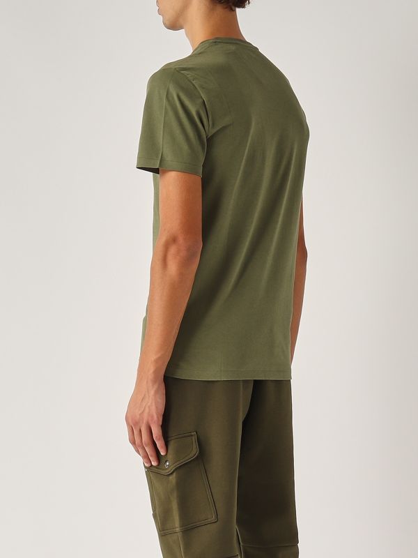 Tシャツ・カットソー POLO RALPH LAUREN Men T-shirt Green 710671438 415 Cotton T-shirt for men 710671438 Dark green | Caposerio.com