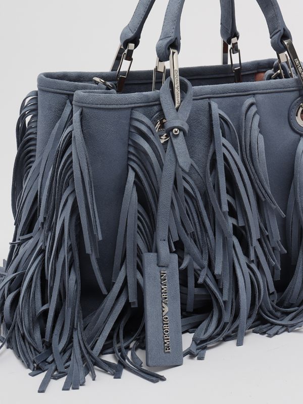 Emporio Armani women's bag in imitation suede leather