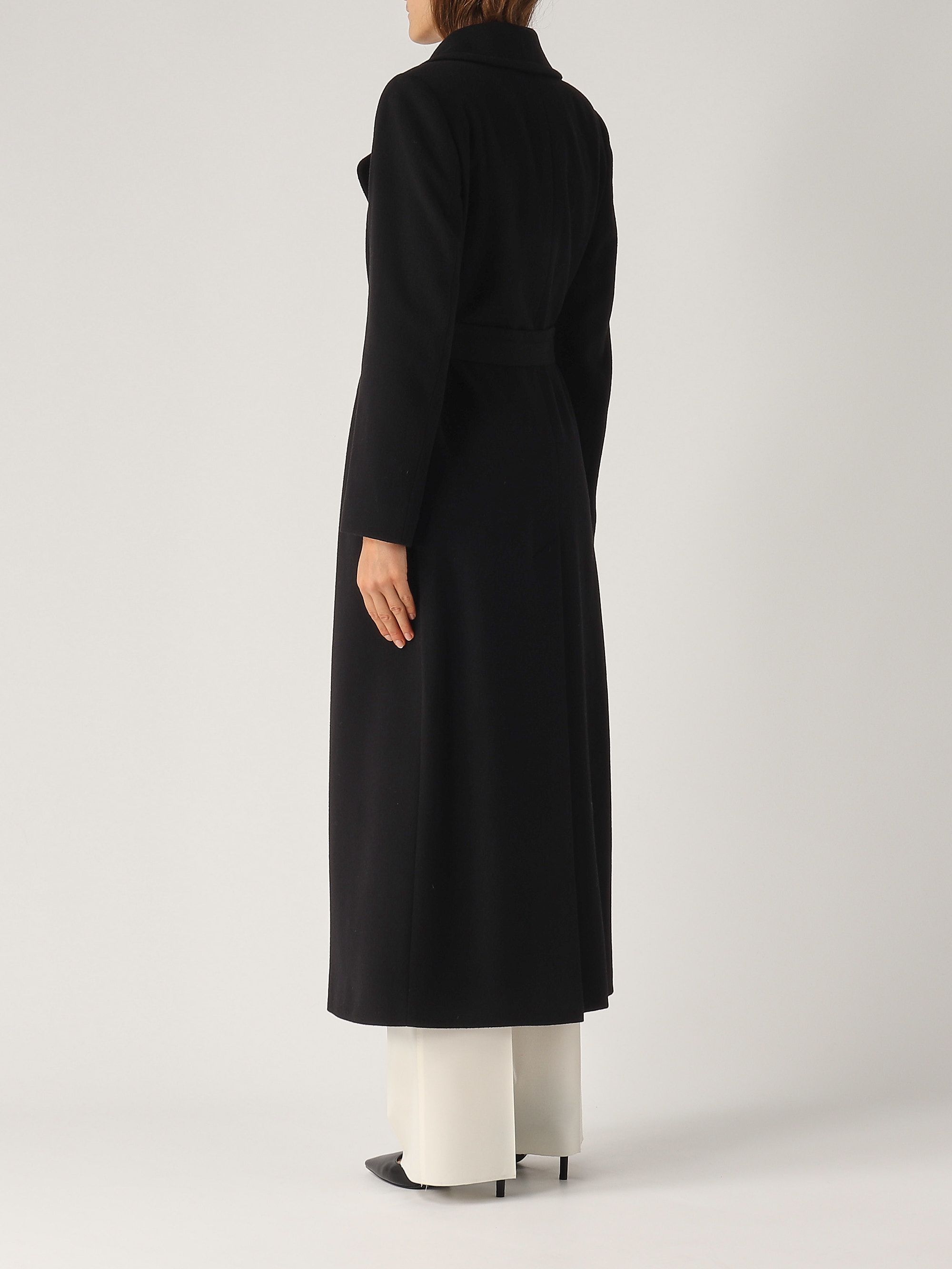 コート TAGLIATORE BLANCHE 350001 N5051 Coats Black Tagliatore Melody virgin wool and cashmere coat for women