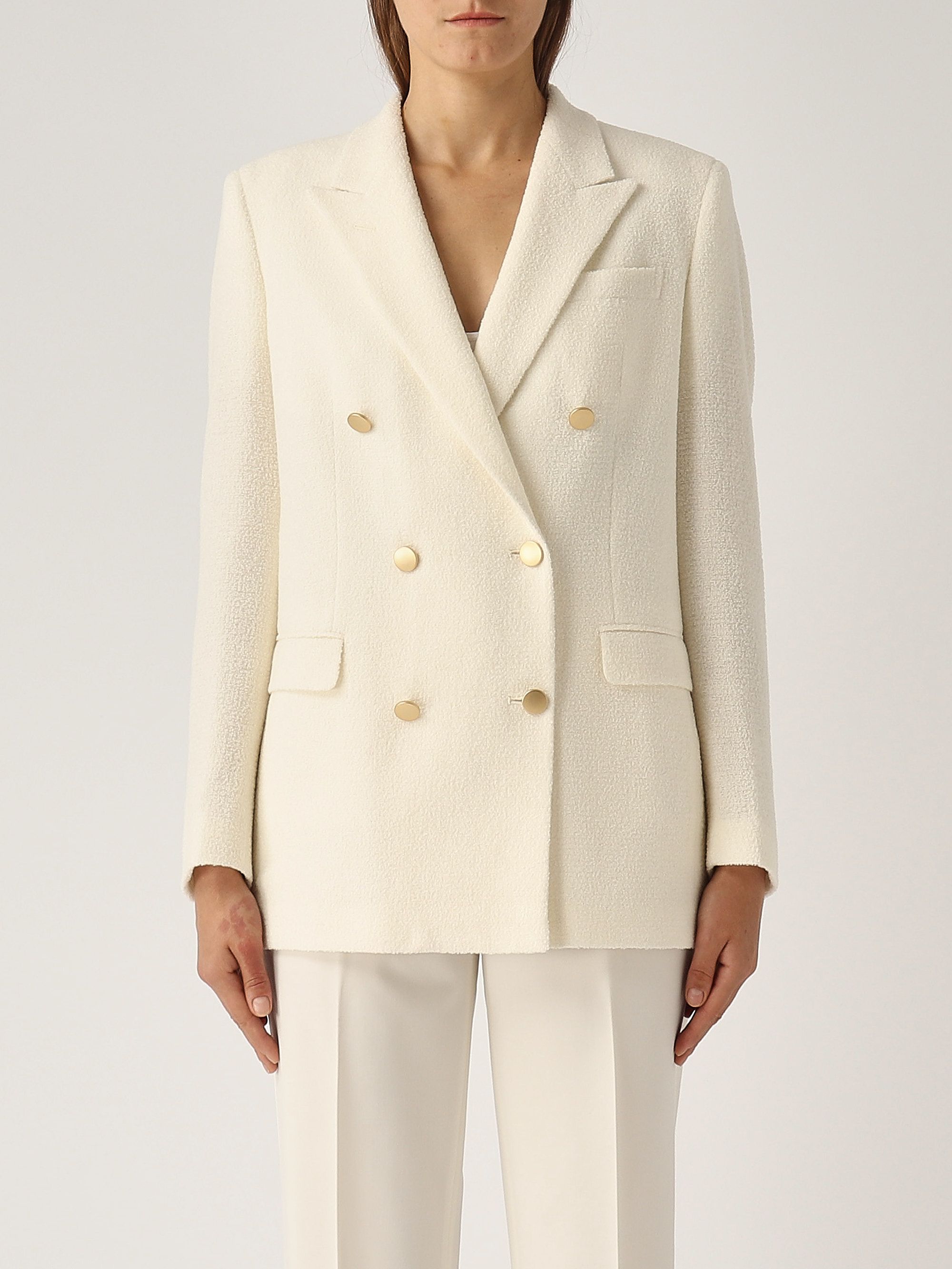 アウターその他 TAGLIATORE Women Outer 340021 J GIAMILA EX818 WHITE Woman - Tagliatore