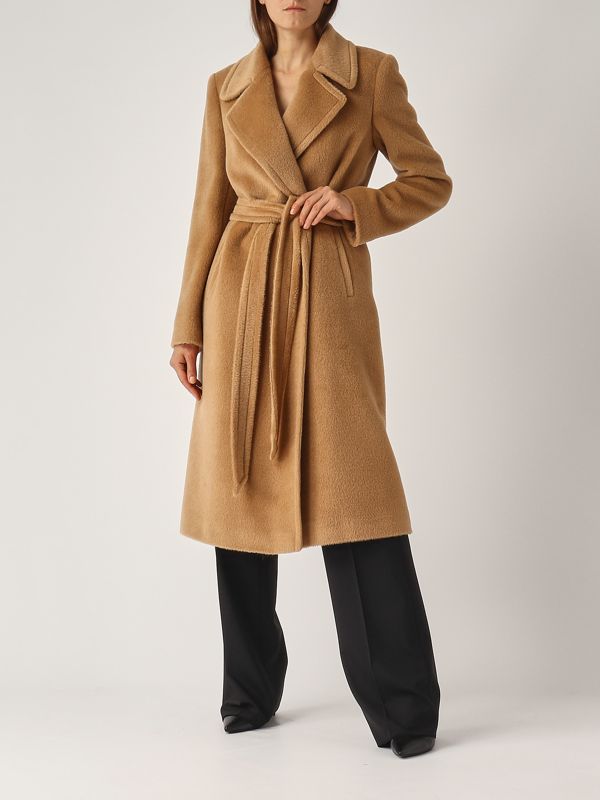 コート TAGLIATORE LONG COAT W/BELT (DOLLY.D70004 A1137 724 BEIGE) donna-abbigliamento-cappotti-