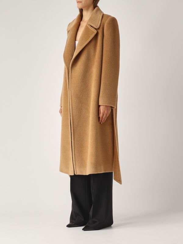 コート TAGLIATORE MELODY ANGORA AND WOOL WRAP COAT Tagliatore Molly alpaca and virgin wool coat for women