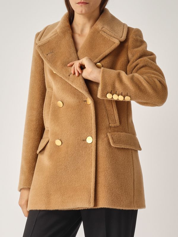 コート TAGLIATORE LONG COAT W/BELT (DOLLY.D70004 A1137 724 BEIGE) Tagliatore Blanche women's coat in alpaca and wool