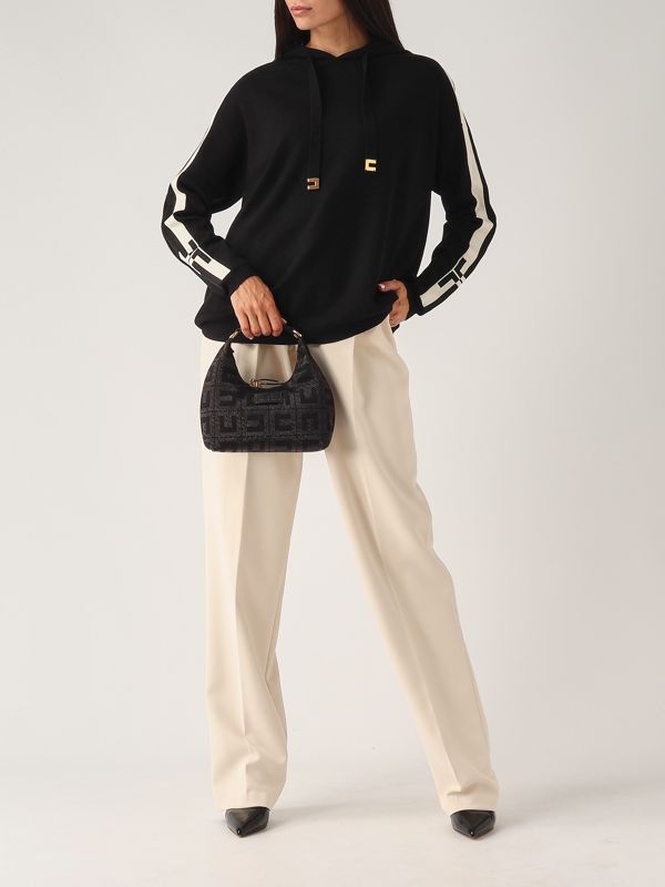 オールインワン・サロペット ELISABETTA FRANCHI Elisabetta Franchi Sweaters Black ブラック（黒）系 ELISABETTA FRANCHI(エリザベッタ フランキ