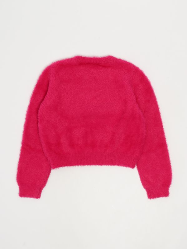 Maglia bambina Liu Jo effetto pelliccia gf4101ma94o Fuxia
