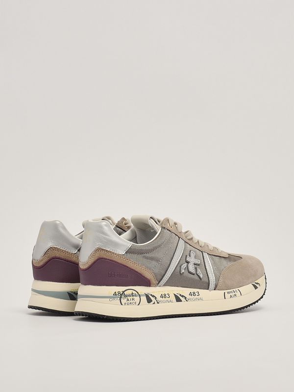 ローファー・オックスフォード PREMIATA Women Laced up Shoes CONNY 6671 GREY Tokyo - Tie Shoes Women Oxford Lace up Womens Shoes Womens
