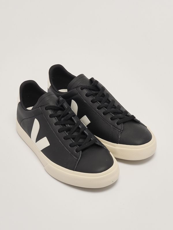 スニーカー VEJA CHROMEFREE CAMPO LEATHER SNEAKERS (CP0501215 BLACK) Veja Campo Chromefree Leather BlackWhite | Sneaker District COM