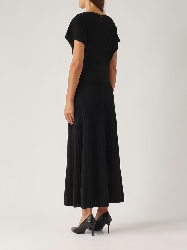 Twinset women's viscose blend suit 242tp3540 Black