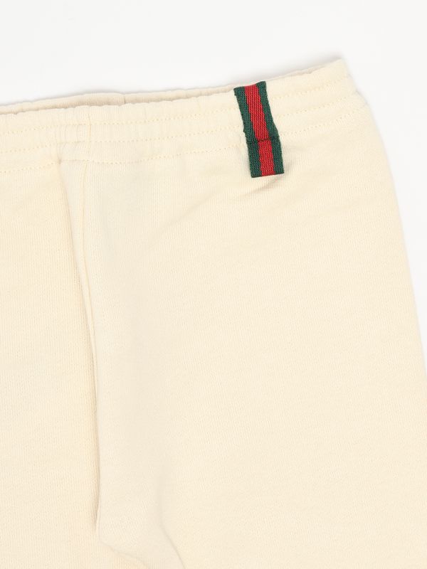 3. Jogger para recién nacido de Gucci de algodón con logo Web Beige Claro Gucci 631657xjgpc