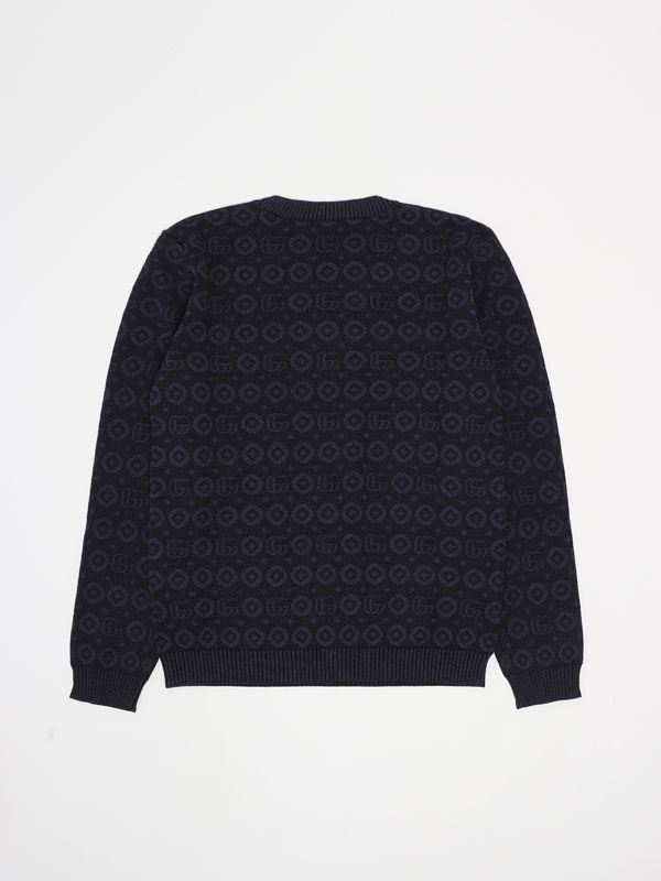 ニット・セーター Gucci Maglione con logo ricamato sul fianco GUCCI Embroidered Logo Sweater – LOZURI®