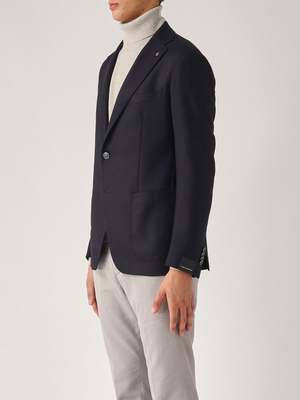 スーツ TAGLIATORE Cashmere blazer Tagliatore hopsack-weave wool and cashmere blazer for men
