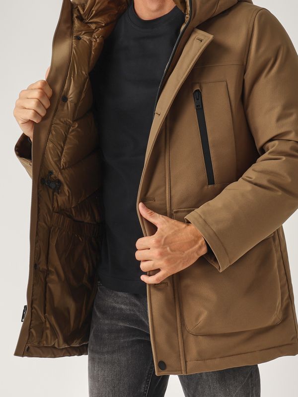 Woolrich Arctic technical fabric parka for men cfwoou0931mrut3735