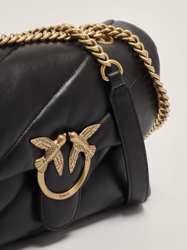 【PINKO】ストライプ ミディアム ショッパーバッグ donna-borse-borsa-donna-pinko-
