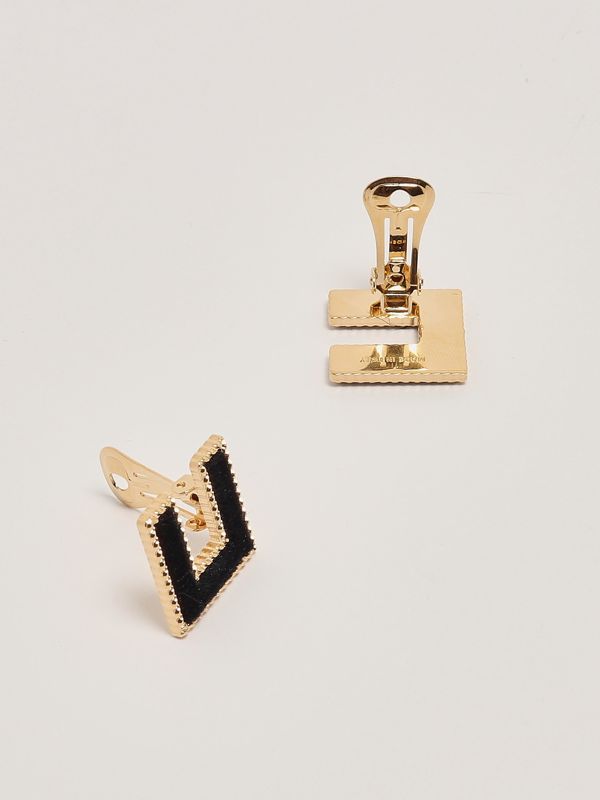 ピアス ELISABETTA FRANCHI Elisabetta Franchi Bijoux Golden Elisabetta Franchi metal earrings trio with rhinestones for