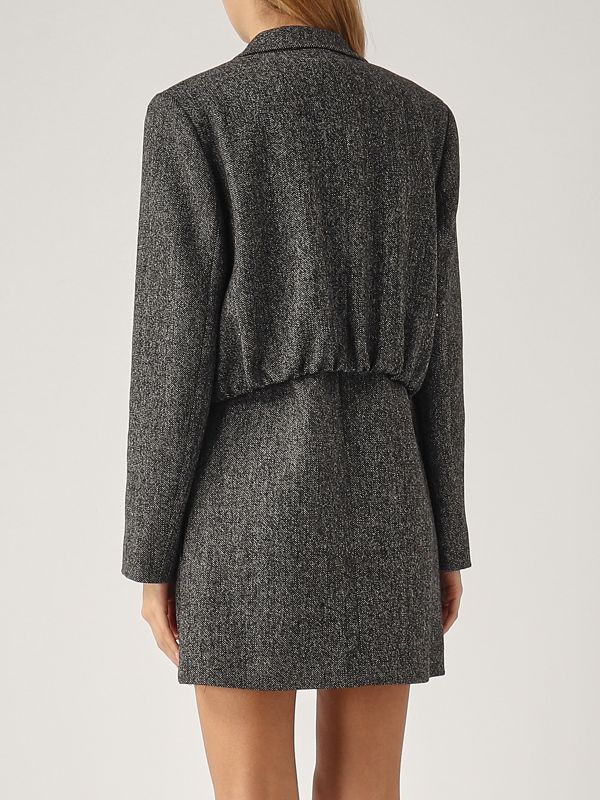 Veste courte Pinko Vivona en laine mélangée coupe boxy pour