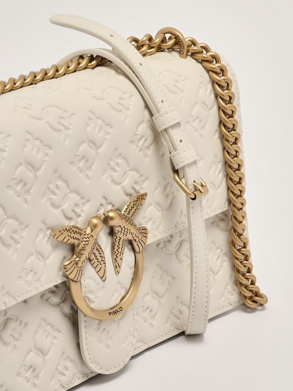 ハンドバッグ PINKO 104536A2AO Handbags Bags.. White PINKO Quilted Shoulder Bag | White | FARFETCH AO
