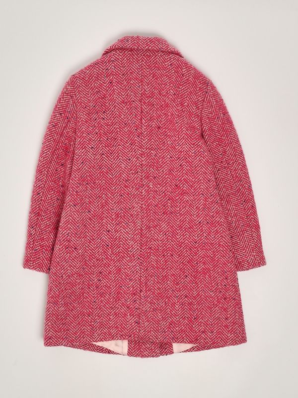 Cappotto bambina Simonetta in tweed di lana sv2a30e0174 Fuxia