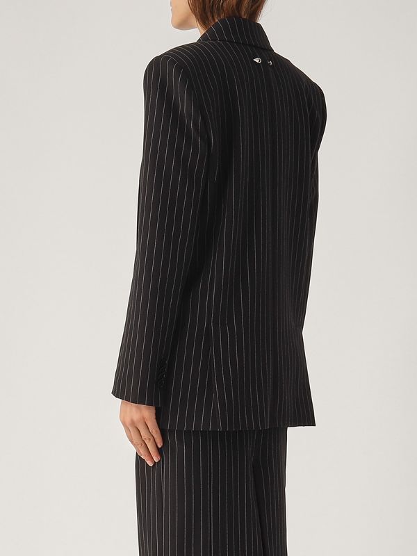 Patrizia Pepe stretch viscose blend blazer with single