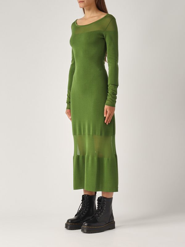 ワンピース PATRIZIA PEPE Women Long Skirts 8A1104A8I1 G546 Green donna-abbigliamento-abiti-no-