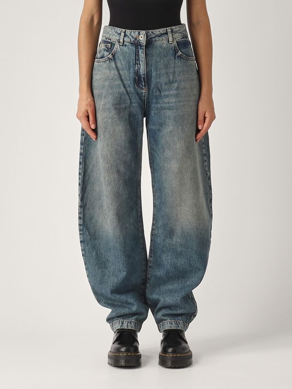 パンツ PATRIZIA PEPE Woman Pants Denim 2P1688D106 CA62 Patrizia Pepe women's oversized cotton jeans 8p0641d1wzb