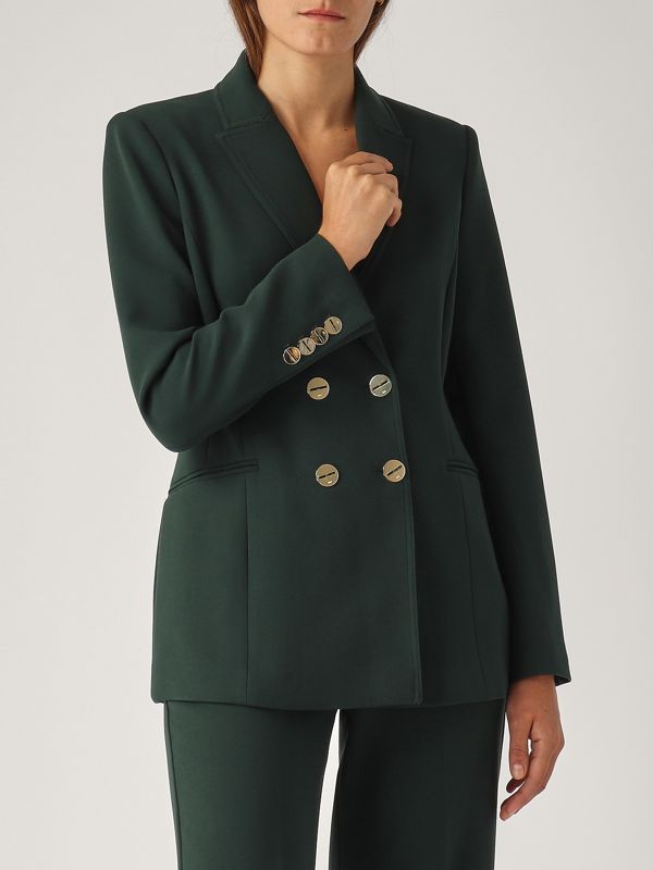 Abito Giacca Verde Bottiglia Elisabetta Franchi Giacca Donna