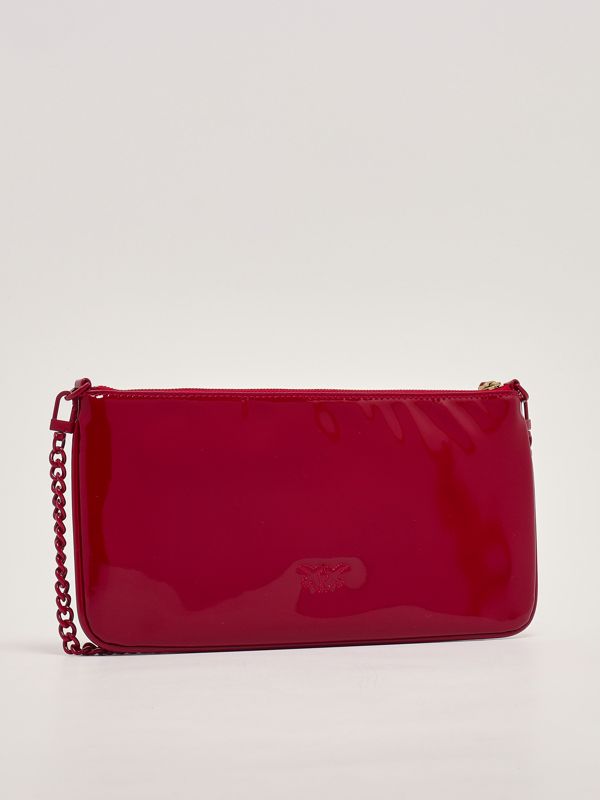 PINKO 102747A0F1X25Q 関税送料込 Pinko women's bag in patent leather 102747a1up Red