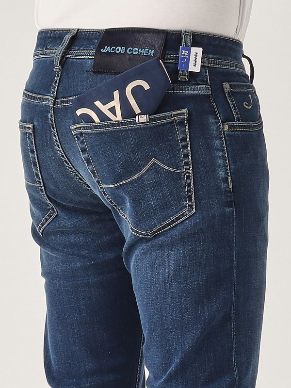 JACOB COHEN JUM_SP002X0007Q144 関税送料込 Jacob Cohen Nick Slim stretch cotton blend jeans for men