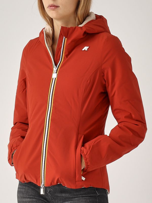 ジャケット K-WAY Woman Jacket Red K21228W Q13 donna-abbigliamento-giubbotti-
