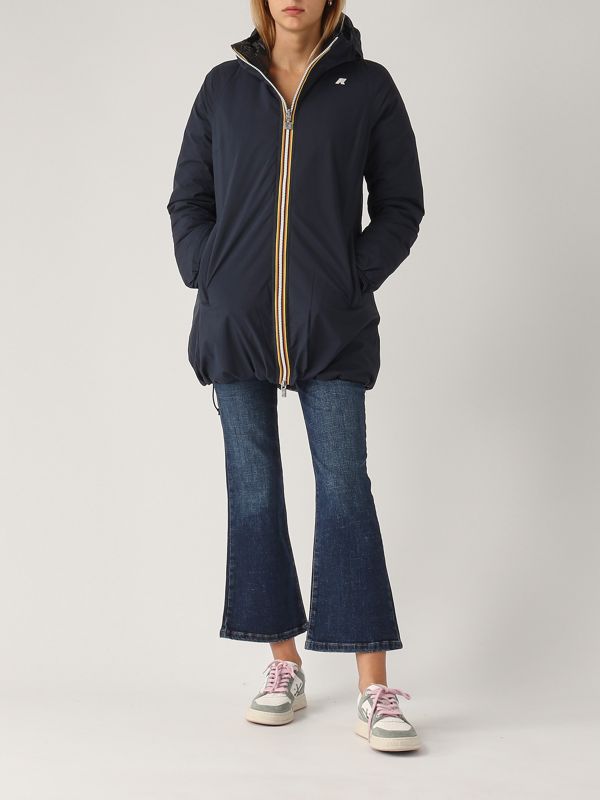 ジャケット K-WAY Woman Jacket Green K8134DW AUB K-Way Outlet: women's coat - Green | K-Way jacket K8134DW