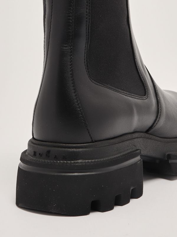 ミドルブーツ HOGAN Women Boots HXW6740FL90BYE BEIGE Woman 여성 Biker Boots Hogan 10-Storey HXW6740FM10TQ141B999