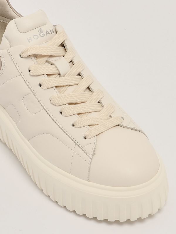 HOGAN HXW6450FC60KU00351B001 関税送料込 Hogan H-Stripes women's sneakers in laminated leather
