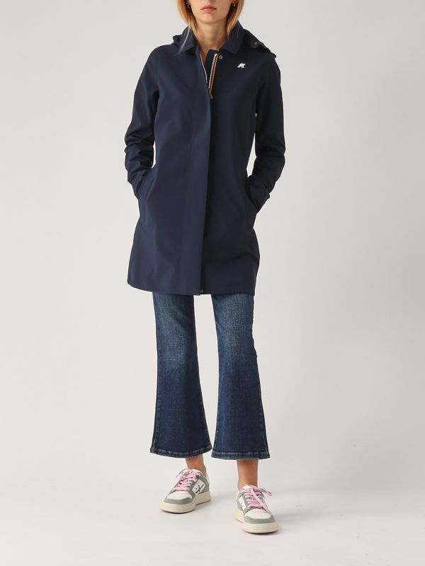 コート K WAY Women Coats K31382W K89 Blue donna-abbigliamento-giubbotti-