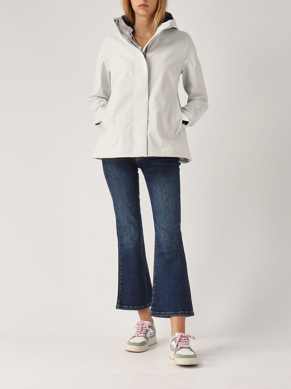 トレンチコート K-WAY MATHY BONDED JERSEY V (48947) Jackets Woman MATHY BONDED JERSEY Mid BLACK PURE
