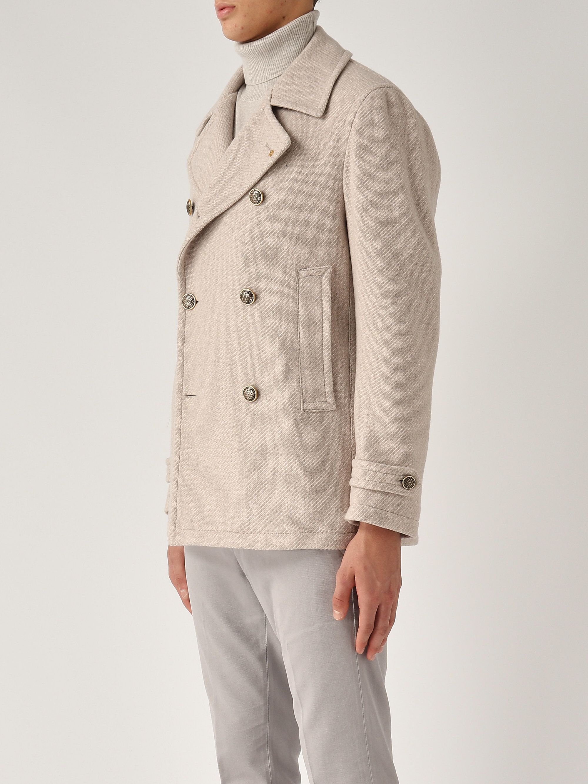 大人気 Tagliatore fiber-reinforced wool peacoat for men monaco ジャケット・アウター